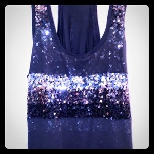 Express sequin tank style blouse